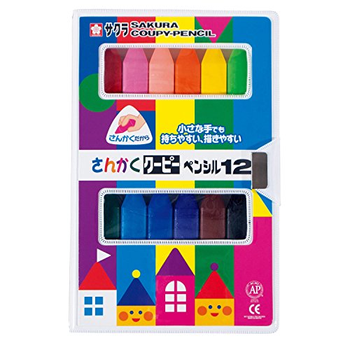 サクラクレパス さんかくクーピーペンシル 12色 FYL12（10セット）