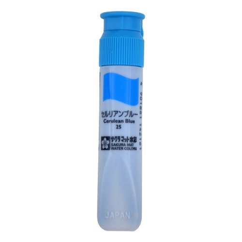 サクラクレパス マット水彩単色（12ml）ポリチューブ入り MWP#25 セルリアンブルー（10セット）