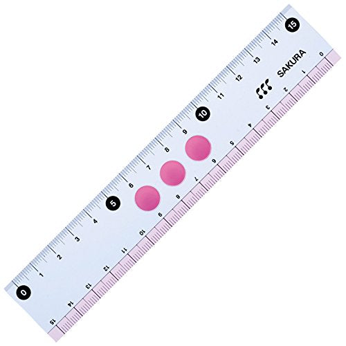 サクラクレパス 小学生文具 直線定規15cm Gジヨウギ15#20 ピンク（10セット）