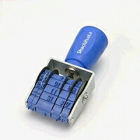 シヤチハタ 回転ゴム印 欧文トビ日付 4号（手形用） ゴシック体（10セット）