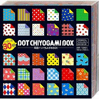 ショウワグリム 折り紙 両面 ドット ちよがみ BOX 120枚入り 23-2187（10セット）
