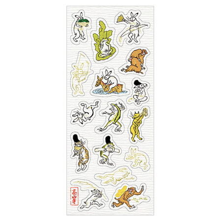チキュウ 和紙シール鳥獣戯画 Q280-120　4963328309209（10セット）
