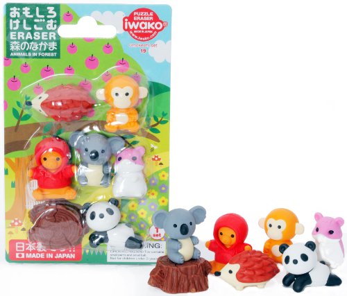 消ゴム 森のなかま ER-BRI022（10セット）
