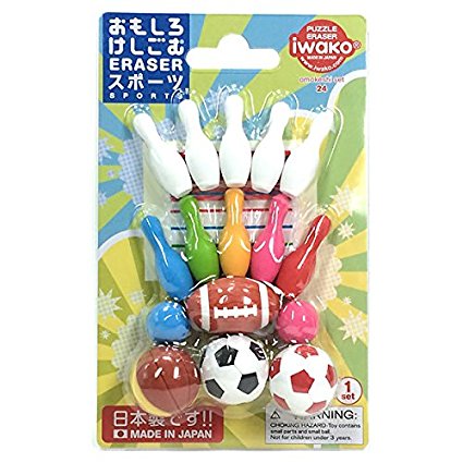 イワコー ブリスターケシゴムスポーツセット ER-BRI028（10セット）