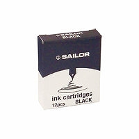 セーラー萬年筆 カートリッジインク ジェントルインク ブラック 12本入 130404120 セーラー万年筆 4901680180074