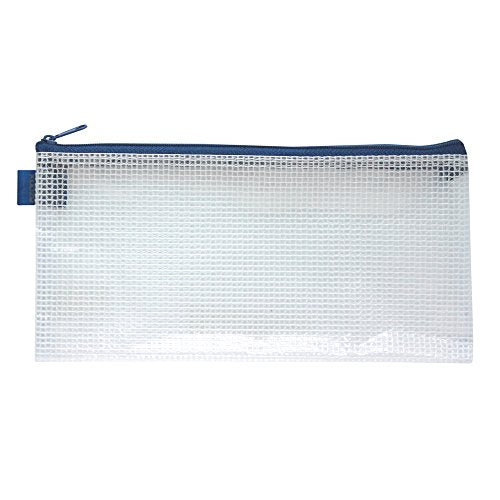 セキセイ アゾン メッシュケース BANK BOOKサイズ ブルー AZ-138（10セット）