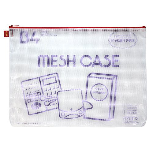 セキセイ アゾン メッシュケース B4タイプ レッド AZ-85（10セット）