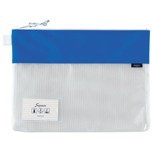 セキセイ セグレス メッシュケース A4タイプ ブルー AZ-2327（10セット）