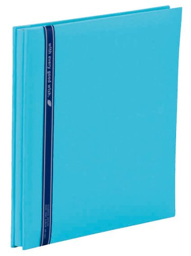 SEKISEI アルバム フリー ハーパーハウス ミニフリーアルバム 黒台紙 20ページ ライトブルー 11~20ページ 布 水色 XP-1001（10セット）