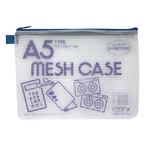 セキセイ アゾン メッシュケースエコタイプ A5タイプ ブルー AZ-55E-10（10セット）