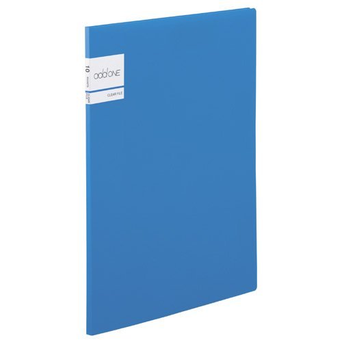 セキセイ アドワン クリヤーファイル A4-S 10ポケット ブルー AD-2011-10（10セット）