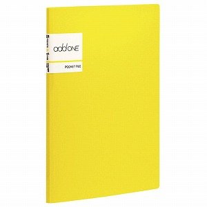 セキセイ アドワン ポケットファイル A5 5ポケット イエロー AD-2655-50（10セット）