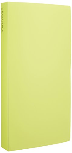 SEKISEI アルバム ポケット フォトアルバム 高透明 Lサイズ 300枚収容 ライトグリーン L 201~300枚 黄緑色 KP-300（10セット）