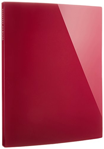 SEKISEI アルバム ポケット フォトアルバム 高透明 KGサイズ 80枚収容 ハガキ 51~100枚 ピンク KP-80P（10セット）