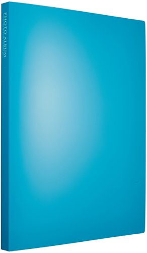 SEKISEI アルバム ポケット フォトアルバム 高透明 2Lサイズ 80枚収容 2L 51~100枚 ブルー KP-80G（10セット）