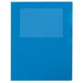 セキセイ アドワン ワイド&ハーフフォルダー タイトルポケット付 A4 ブルー AD-2406-10（10セット）