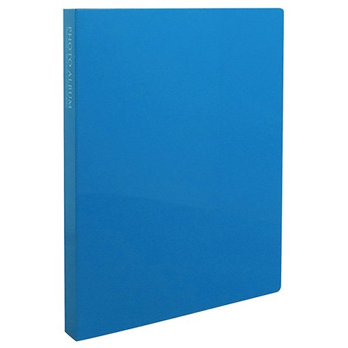 SEKISEI アルバム ポケット フォトアルバム 高透明 Lサイズ 80枚収容 L 51~100枚 ブルー KP-80M（10セット）