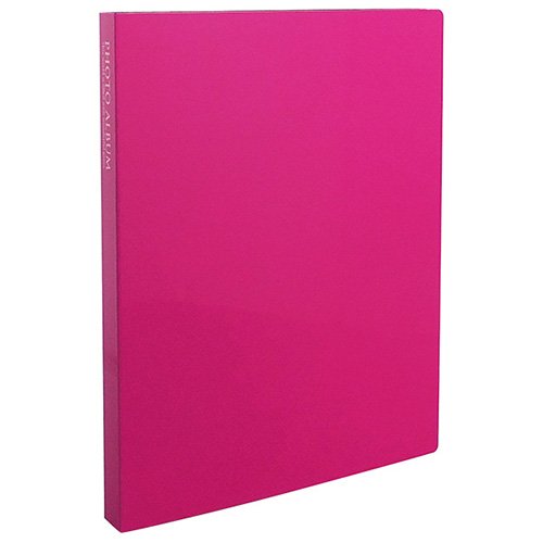 SEKISEI アルバム ポケット フォトアルバム 高透明 Lサイズ 80枚収容 L 51~100枚 ピンク KP-80M（10セット）