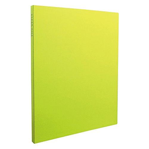 SEKISEI アルバム ポケット クリヤーファイル 高透明 A4-S 20ポケット ライトグリーン A4 21~50枚 黄緑色 KP-2512（10セット）