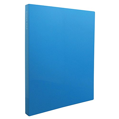 SEKISEI アルバム ポケット クリヤーファイル 高透明 A4-S 40ポケット A4 51~100枚 ブルー KP-2514（10セット）