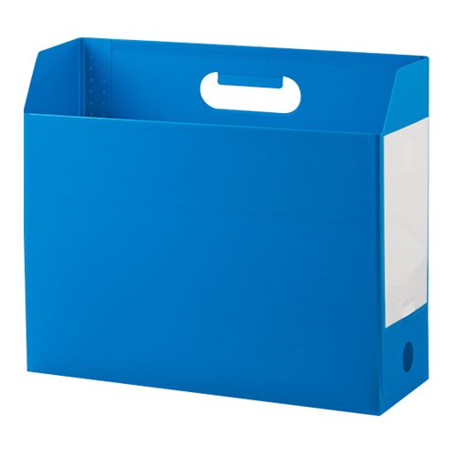 セキセイ AD-2651 アドワン　ボックスファイル　A4ヨコ　ブルー セキセイ 4974214163614（10セット）