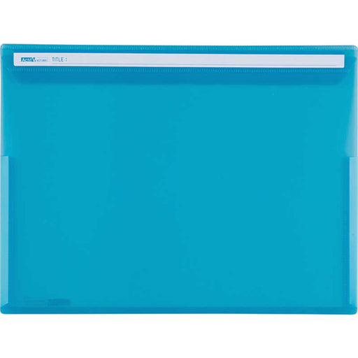 セキセイ　ActifVアクティフV　フリップファイルヨコ　A4ブルー セキセイ 4974214175372（10セット）