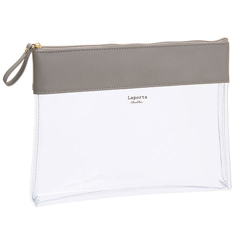 ラポルタクリアケースB6 LA6355Lグレー セキセイ LA-6355-61　4974214182172（10セット）