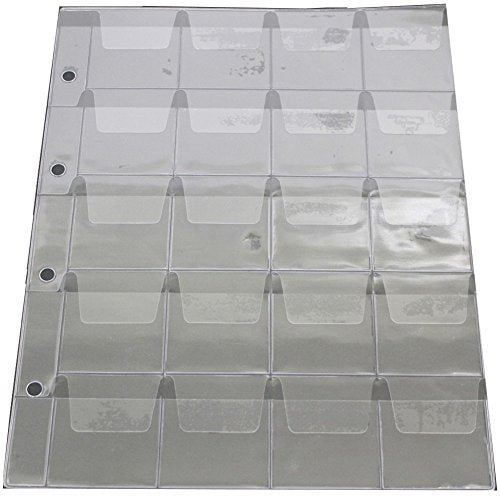 テージー コインフリーアルバム スペア コインフリーポケット 4列5段台紙 5枚入 CA-345S（10セット）