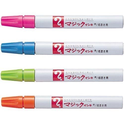 寺西化学工業 油性マーカー マジックインキ 細書き 空色（10セット）