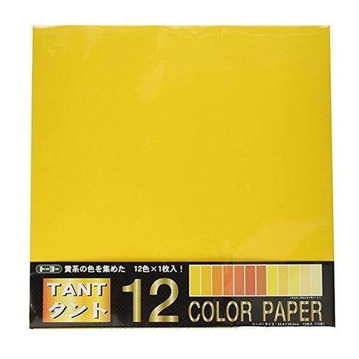 トーヨー 折紙タント12カラーペーパー 068303 単位:サツ トーヨー 68303（10セット）