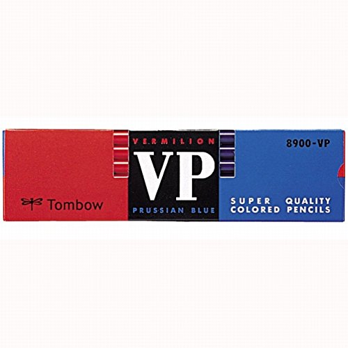 トンボ鉛筆 赤青鉛筆 8900VP 丸軸 8900-VP 朱藍 1ダース（10セット）