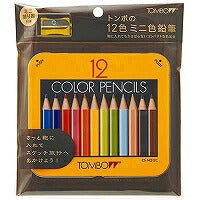 トンボ鉛筆 ミニ色鉛筆 NQ 12色 BCA-151 削り器付（10セット）