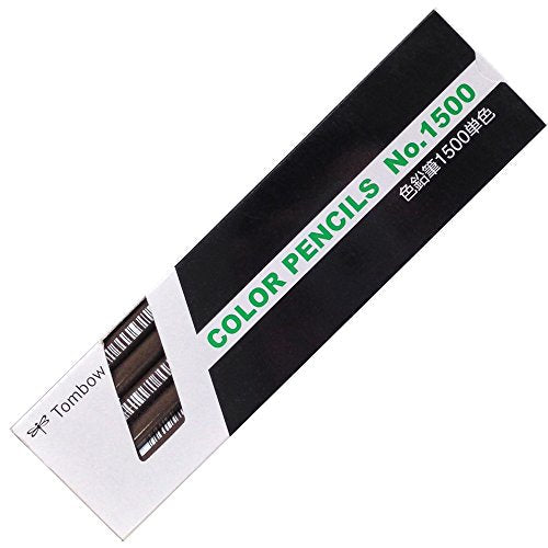 トンボ鉛筆 色鉛筆 1500単色 1500-32 こげ茶色 1ダース（10セット）