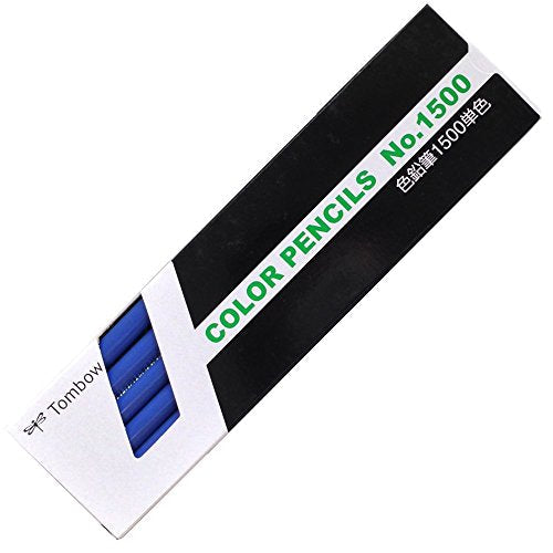 トンボ鉛筆 色鉛筆 1500単色 1500-16 群青色 1ダース（10セット）