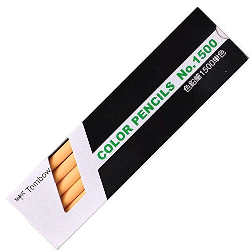 トンボ鉛筆 色鉛筆 1500単色 1500-29 うす橙 1ダース（10セット）