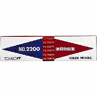 トンボ鉛筆 硬質色鉛筆 2200-25 赤 1ダース（10セット）