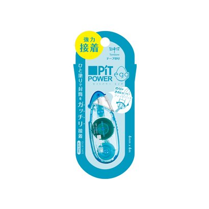 トンボ鉛筆 テープのり ピットパワーエッグソーダ PN-EPC40（10セット）