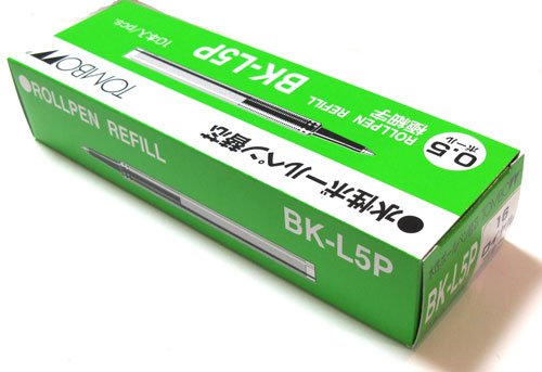 トンボ鉛筆 水性ボールペン ZOOM替芯 L5P 0.5 BK-L5P16 ロイヤルブルー（10セット）