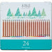 トンボ鉛筆 缶入色鉛筆 S木物語 24色（24本入）（10セット）