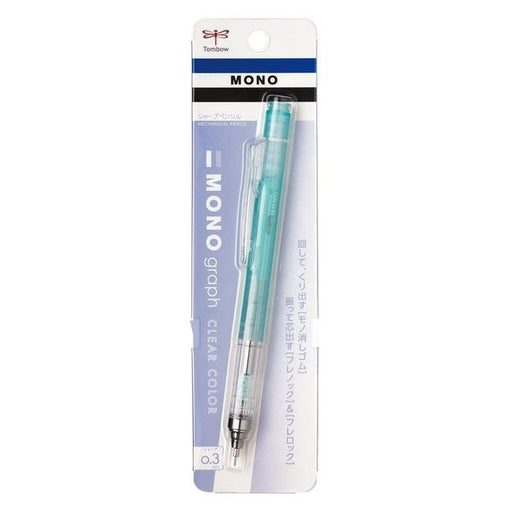 トンボ鉛筆 TOMBOW DPA-139D [シャープペン MONO graph（モノグラフ） クリアカラー 0.3mm パック クリアミント] 4902805113090（10セット）