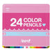 トンボ 色鉛筆プレーンＷ　２４色　 CL-RPW0424C（10セット）