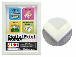 ナカバヤシ 木製デジタルプリントフレーム A3判/B4判 ホワイト フ-DPW-A3-W(1コ入)（10セット）