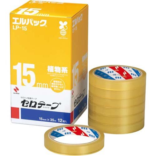 ニチバン セロテープ大巻 エルパック 15mm×35m LP-15 12巻入（10セット）