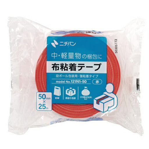 ニチバン 布テープＮＯ．１２１Ｎアカ 121N1-50 4987167102432