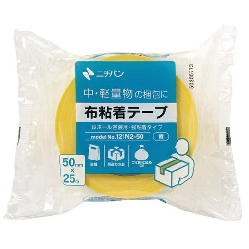 ニチバン 布テープＮＯ．１２１Ｎキイロ 121N2-50 4987167102449