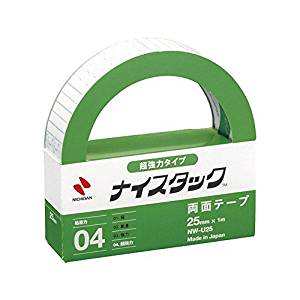 ニチバン ナイスタック 両面テープ 超強力タイプ 25mm×1m NW-U25（10セット）