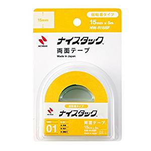 ニチバン ナイスタック 両面テープ 弱粘着タイプ 15mm NW-R15SF ニチバン 4987167020521（10セット）