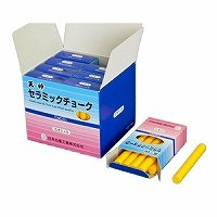 セラミックチョーク cch-4 黄   日本白墨工業 4904193144533（10セット）