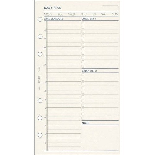 日本能率協会 システム手帳 バイブルサイズ リフィル 1日計画表 バインデックス 301 日本能率協会マネジメントセンター 4900855110489（10セット）