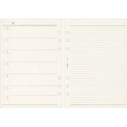 Bindex バインデックス WEEKLYフリーダイアリー リフィル A5-302 日本能率協会マネジメントセンター 4900855120167（10セット）